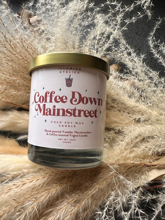 Coffee Down Mainstreet Candle
